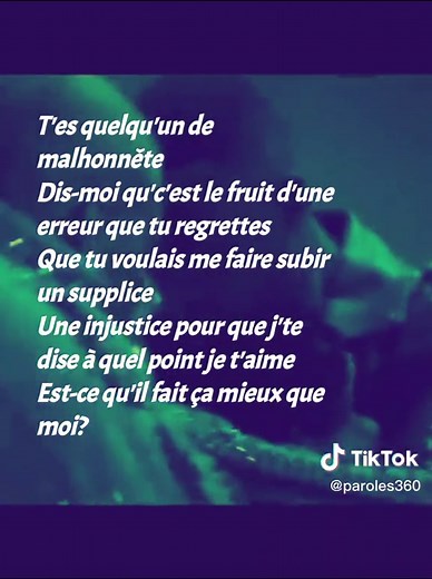 Paroles 360 sur TikTok