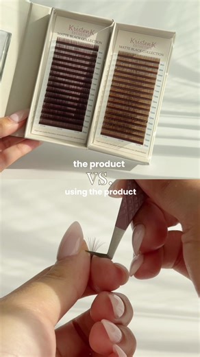 Brown Lash extensions for lash techs ☺️ The perfect shades of brown for your clients looking to try brown lashes! #brownlashextensions #brownlashes #browneyelashes #browneyelashextension