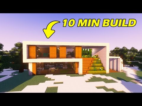 Minecraft: Winter Modern House Tutorial