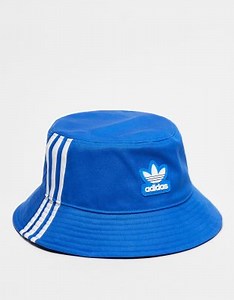 adidas Originals three stripe bucket hat in blue | ASOS