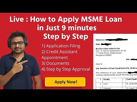 How to Apply MSME Loan Online Step by Step with Tips 2020 (Live) | SIDBI MSME LOCKDOWN COVID Loan