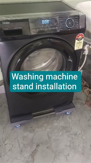 washing machine stand installation