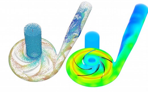 【全网原创教程】Ansys fluent Rocky离心泵固液CFD-DEM双向耦合——液体 颗粒 网格运动
