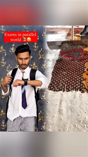 EXAMS IN PARALLEL WORLD📚🤣 #funny #viral #reletabe #shorts #short