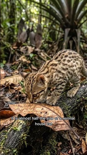 World’s Smallest Cat Ever 😱🐱 #amazonrainforest #nature