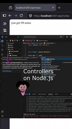 Controllers in node.js #code #backend #code #tutorial