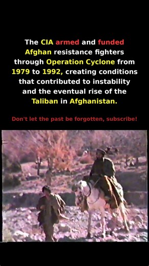 CIA Operation Cyclone in Afghanistan