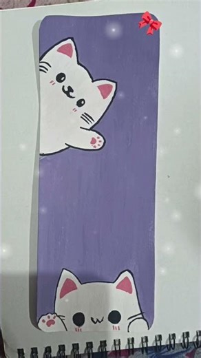 BOOK MARK 🌜✨ # YouTube short #cutecats 😺🍃❄️