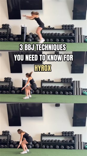 Next Level Hybrid on Instagram: "3 Burpee Broad Jump techniques you’ll see in Hyrox 👇 All are valid. All have a place. The key is knowing when to use each one. 1️⃣ Jump in This is arguably the fastest option - but also the most taxing. Drives heart rate up quickly and accumulates fatigue fast. Best for: short efforts / doubles. 2️⃣ Step in More energy efficient and easier to maintain a stable rhythm. Helps keep heart rate under control and improves consistency of foot placement under fatigue. B