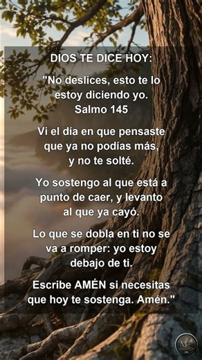 DIOS TE DICE HOY: no te voy a soltar 🙏 | Salmo 145
