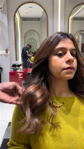 Ali’s signature salon on Instagram: "Base 5.32 inoa +highlits 8.31 majirel #haircolor #highlights #hair #hairstylist #instagood"