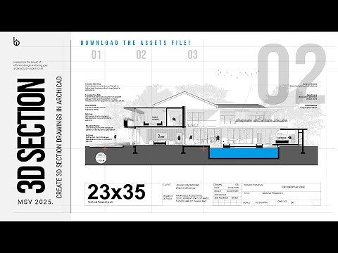 Detailing Sections Like a Pro in ArchiCAD | Portfolio Drawings