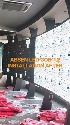 ABSEN LED COB-1.2 FULL INSTALLATION PROCESS 🤩🤩🤩#led_screen #led_display #led_world