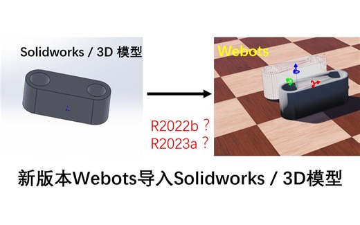 新版本Webots导入Solidworks / 3D模型