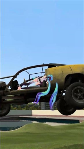 GMOD Eleanor Phrase Of The Day - Miku In A Bouncing Car 🚗💚