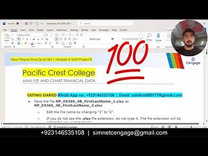 New Perspectives Excel 365 | Module 4: SAM Project 1b #PacificCrestCollege #excelmodule4
