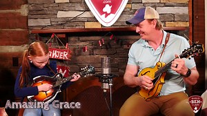 6.1K views · 291 reactions | Charlie Belle and I teach you to play Amazing Grace on mandolin by ear. You can do this! The full FREE lesson is on the site now–all you need is a free account to get full access! Sign up: https://banjobenclark.com/join Full Lesson: https://banjobenclark.com/lessons/amazing-grace-basic-melody-with-charlie-belle-mandolin | Banjo Ben | Facebook