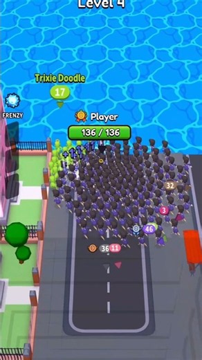 WOW! My Crowd Got HUGE! 😱 | Crowd City Level 4 #CrowdCity #GamingShorts #KidsGaming #Shorts