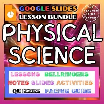 6th Grade Physical Science Lesson Bundle - Google Slides Digital Boom Task Cards