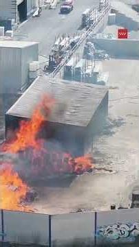 Las imágenes aéreas confirman la peligrosidad del incendio en Ciempozuelos. #bomberoscm