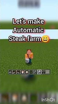 minecraft leather and steak farm 😀!!#trendingshorts #minecraft #tutorial #ytshorts
