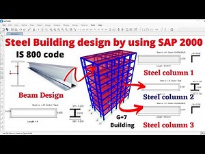 Steel building design by using SAP 2000 software | steel structure | civil engineering | online |