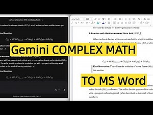 How to Generate and Copy Complex Math Equations from Gemini to Microsoft Word Using LaTeX