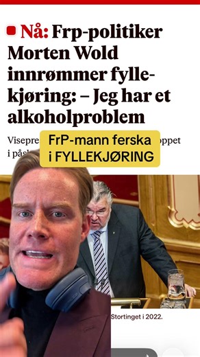 FrPs Morten Wold tatt for FYLLEKJØRING i påsken