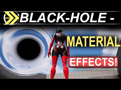 Unreal5 VFX: BLACK-HOLE Material Effect -