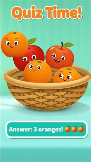 Don’t Blink! 👀 How Many Oranges Are Here? 🍊 | Fun Kids Counting