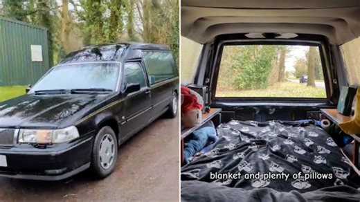 I live in a hearse - I made subtle nod to it's REAL purpose when kitting it out