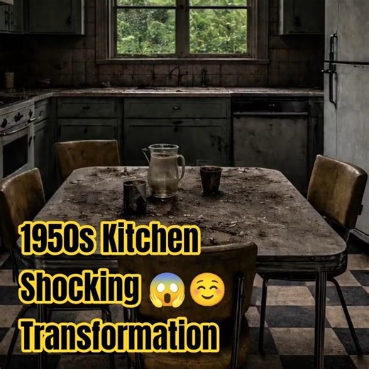 1950s Kitchen Before and After Modern Transformation 😱✨
