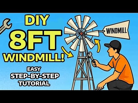 Wingard's 8 Ft Windmill Assembly! Full Tutorial