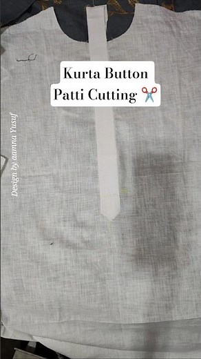 Gents Kurta Button Patti & Tabij Patti Cutting | Easy Sewing Tutorial"