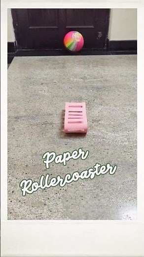 Paper Roller Coaster 🎢 #diy #handsonactivitites #kids #school