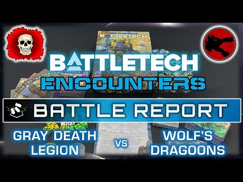 BattleTech Encounters: Gray Death Legion vs Wolf's Dragoons | Mercenaries Kickstarter