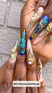 436K views · 23K reactions | Egyptian inspired nails  Nail Workshop GR MI  (Link in Bio) Aug2-3rd Text +616.612.0587 ( Class Inquires Only) Bliss Nail Bar CALL 616-249-8003 to get in with me 﫡#TheNailBender #AcrylicNails #ChromeNails | The Nail Bender 盛 | Facebook