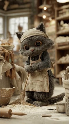 Baker Cat Makes the Cutest Bread Ever! 😺🥖✨