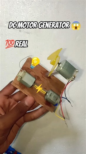 How to make generator from using dc motor 💯working invention ✅! #science #project #ytshorts #viral
