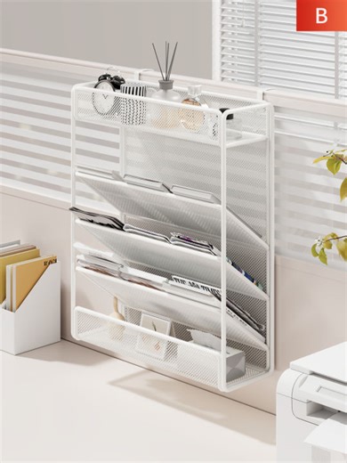 WUBUWEI | Multi-functional Metal Wall-mounted File and Storage Rack A4 | Lazada PH