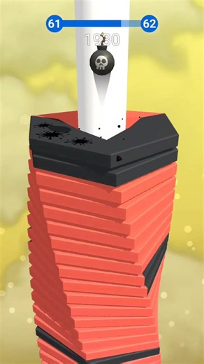 Stack Ball Fire Mode Destroyed the Tower 🔥