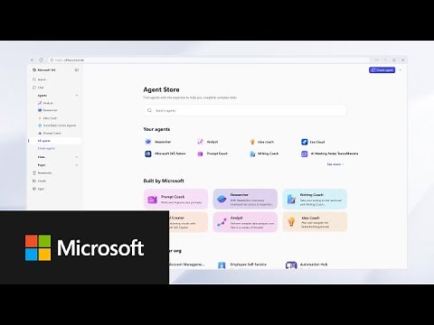 Agent Store in Microsoft 365 Copilot
