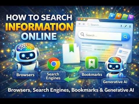 How to Search Information Online | Browsers, Search Engines, Bookmarks & Generative AI