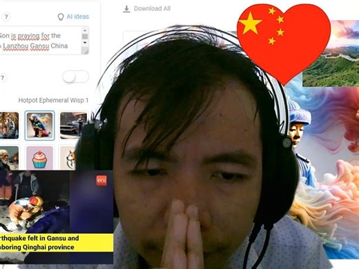 Praying for Lanzhou Gansu China earthquake & lovely 3 WORDS for you Hanliang...