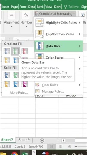 Conditional Formatting in Excel #excelpro #ShortcutKeys #exceltips #excelshortcut #excel