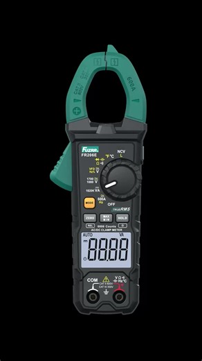 FR206E Clamp Digital Multimeter Instruction Video#electrician #engineer #tester #power