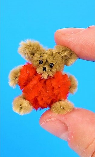Pipe Cleaner Teddy Bear ~ How To Make