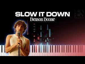 Slow It Down - Benson Boone (Piano Tutorial) | Eliab Sandoval