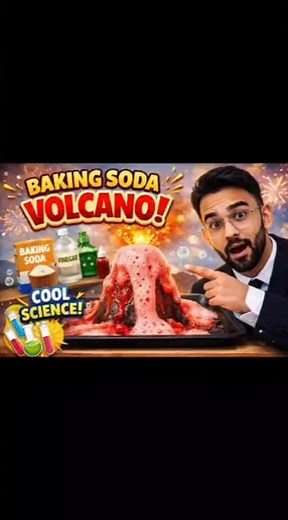 Baking Soda Volcano! | Fizzy Eruption Science Experiment for Kids" #easyslime #funwithscience
