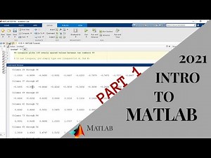 Introduction to MATLAB | Part 1